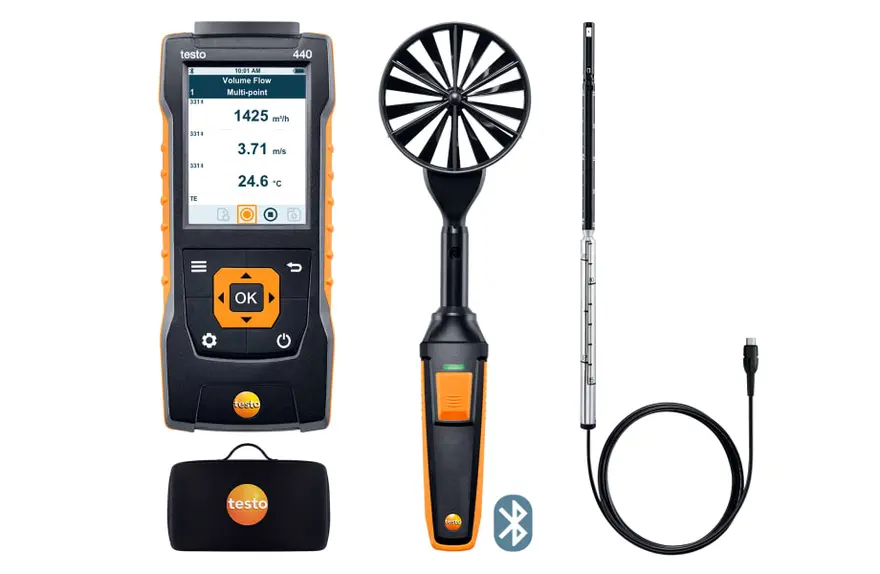 Testo 440 Air Flow ComboKit 2 With Bluetooth 0563 4407