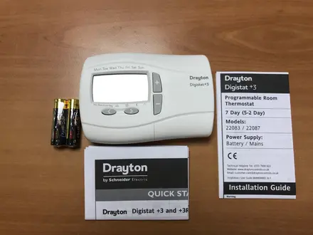 Drayton Digistat+3 22083 Programmable Room Thermostat (Battery)