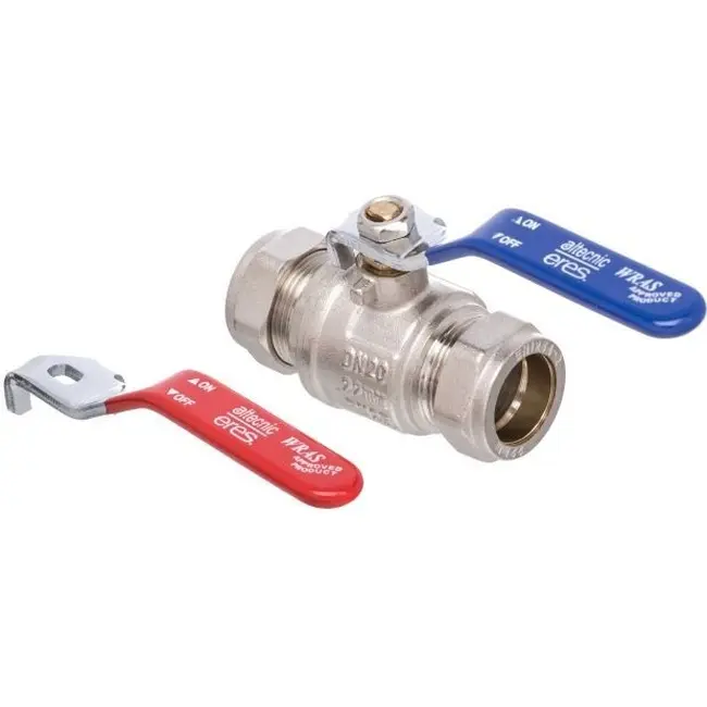 Special Offers 54mm Red / Blue Lever Ball Valve 54LVRB