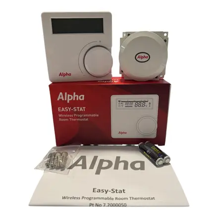 Alpha Programmable Room Thermostat Easy-Stat RF 7.2000050