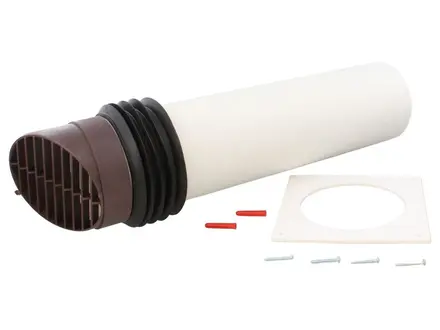 Airflow CWK100-BR-HR 100mm High Rise Installation Kit with Brown Rou
