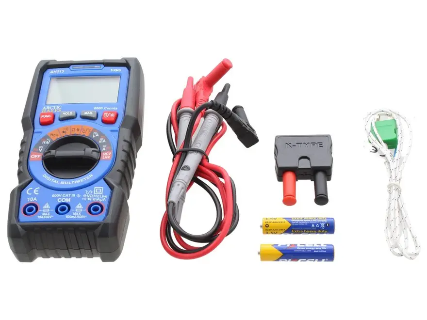 Arctic Hayes Compact Digital Multimeter With Temperature Function AH113