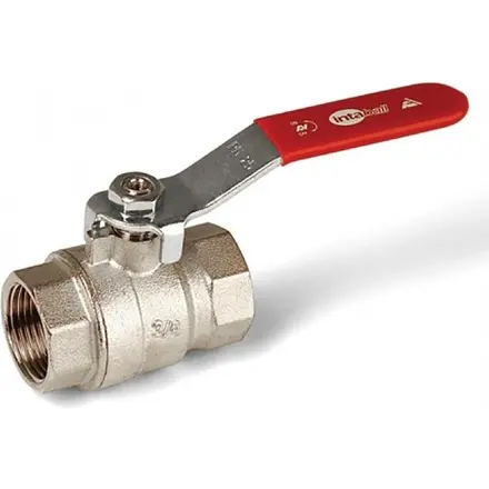 Altecnic 1/2F/F Ball Valve with Red Lever Handle AI-171R04