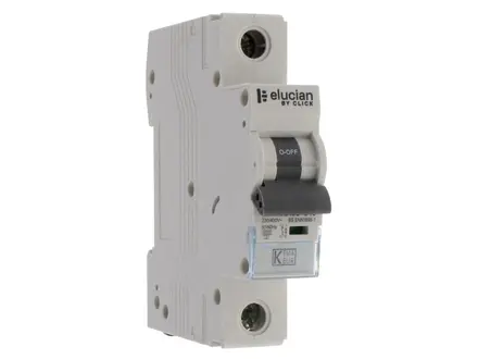 Elucian 1 Pole True 6kA C Curve 16A MCB CU1MCB16C