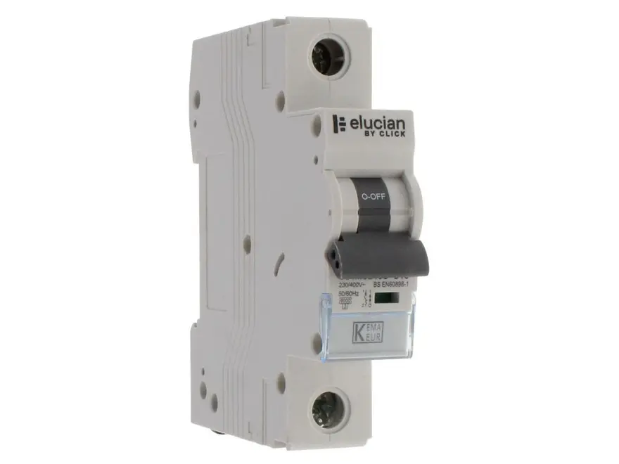 Elucian 1 Pole True 6kA C Curve 16A MCB CU1MCB16C