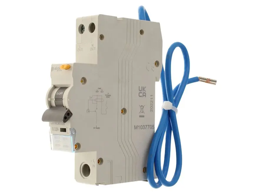 Elucian RCBO CU1RCBO32B 1 Pole 6kA B Curve 32A 30mA