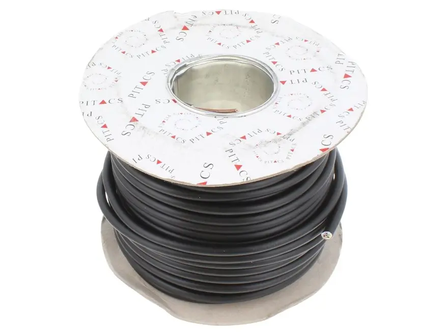 Pitacs 3183Y 50m 3 Core Black Flex Cable 1.5mm EC346186