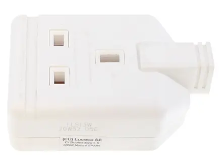 Masterplug ELS13W-01 1 Gang White HD Trailing Socket with Indicator