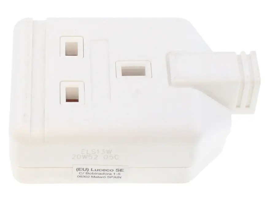 Masterplug ELS13W-01 1 Gang White HD Trailing Socket with Indicator