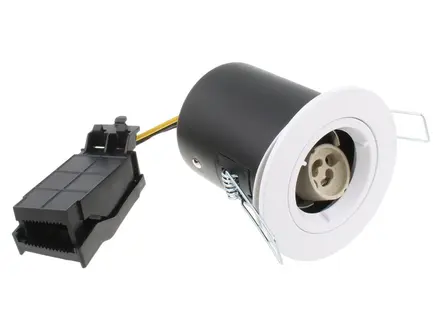 Aurora EN-FD101W GU10 Fixed Lock Ring Fire Downlight White