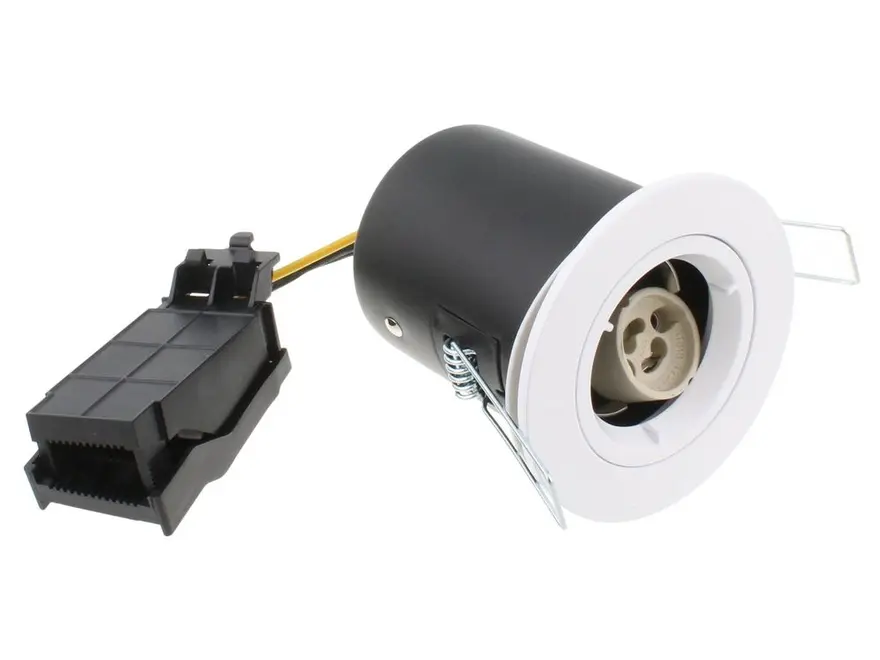 Aurora EN-FD101W GU10 Fixed Lock Ring Fire Downlight White