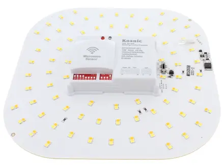 Kosnic KLED12CRD/4P-W40 12W LED 2D lamp with microwave sensor 4000K