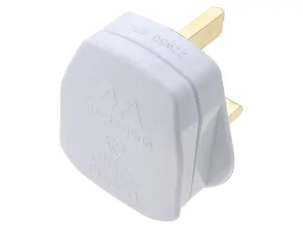 Masterplug white 13A rewireable plug, BS1363 (PT13W-01)