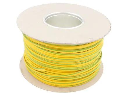 Unicrimp QES4 Earth Sleeving 4mm 100m Green/Yellow