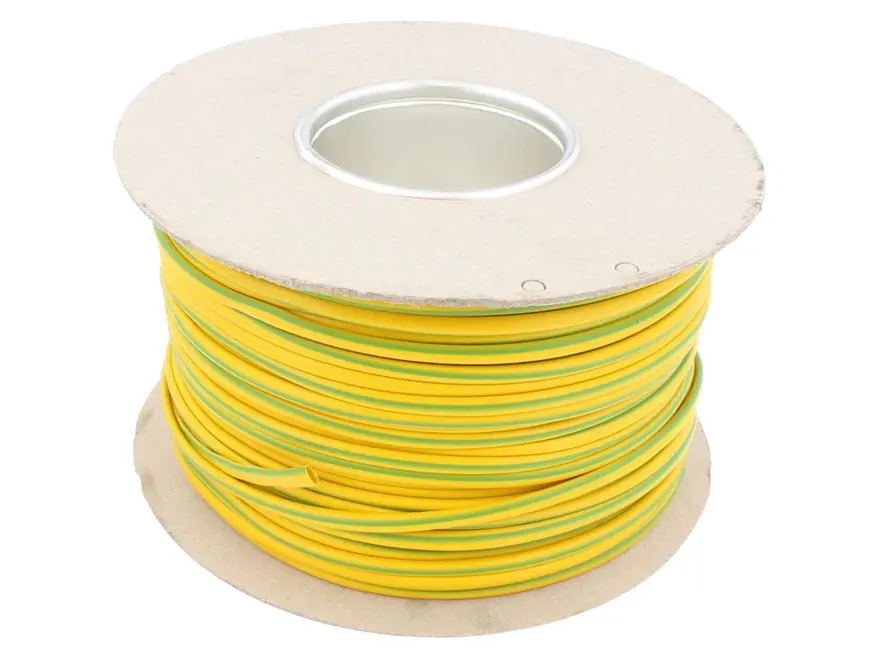 Unicrimp QES4 Earth Sleeving 4mm 100m Green/Yellow