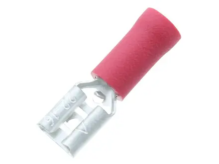 UNICRIMP QRPO48F8 4.8mm & 0.8mm Female Push-On Tab Bag Of 100 Red