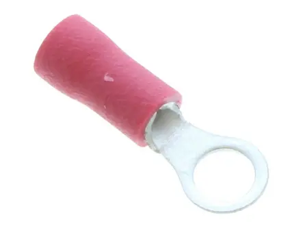 UNICRIMP QRR4 4mm Red Ring Terminal Bag of 100