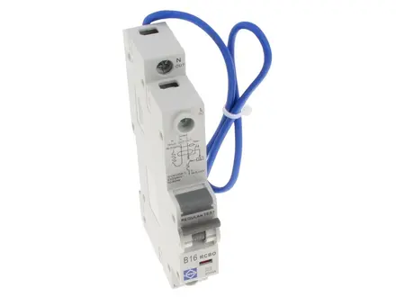 Lewden RCBO-16/30/SPA RCBO 16A 30mA B Curve 1 Module 6kA Type A