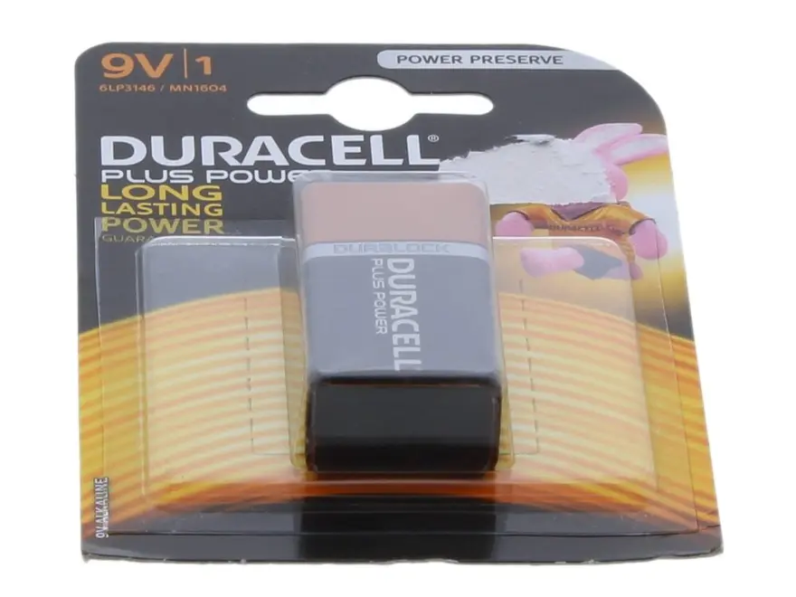 Regin Duracell 9V Battery 1 x 9V (6LR61) REGEDLNV1