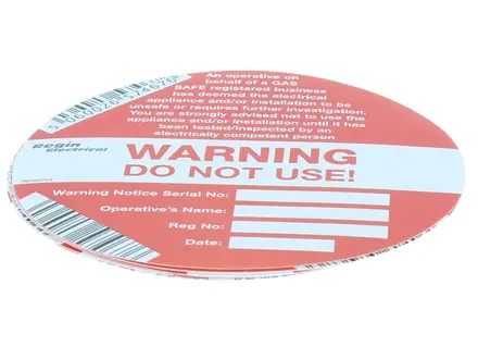 Regin Electrical Warning - Do Not Use Sticker (8) REGEP21