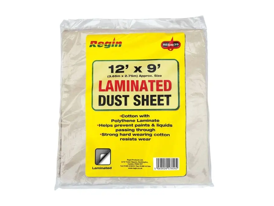 Regin Laminated Dust Sheet 12 x 9 REGM39