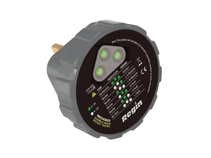Regin Audible Mains Socket Tester REGXS22