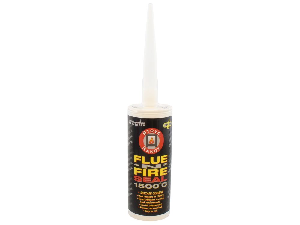 Regin Flue'n'Fire Seal 1500°C Silicate Cement Black 150ml REGZ32
