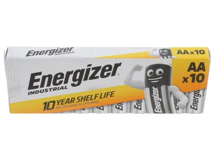 Energizer Industrial AA Alkaline Batteries 10 Pack EN91